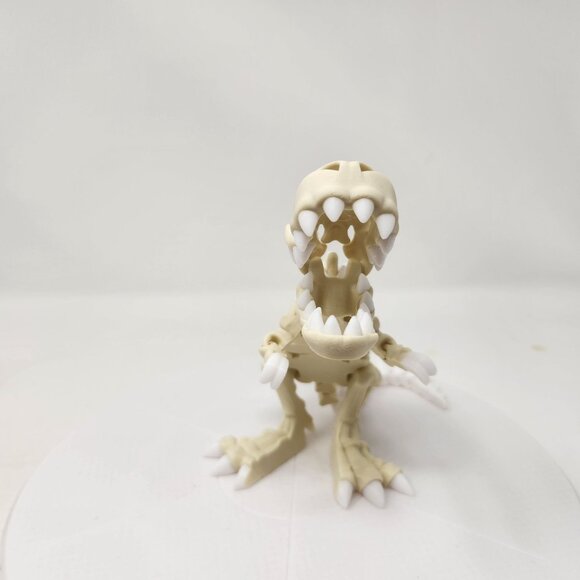 3D Printed Flexi Factory Articulated Tyrannosaurus Rex Dinosaur Skeleton 5" x 9" - Picture 2 of 7